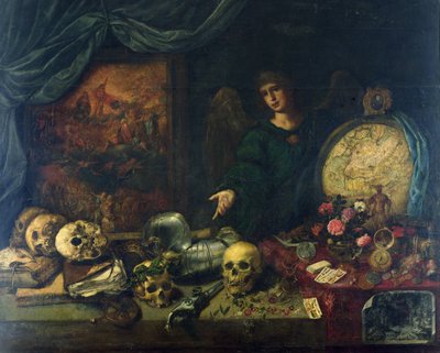 वैनिटी का रूपक, 1650-60 द्वारा एंटोनियो पेरेडा वाई सालगाडो